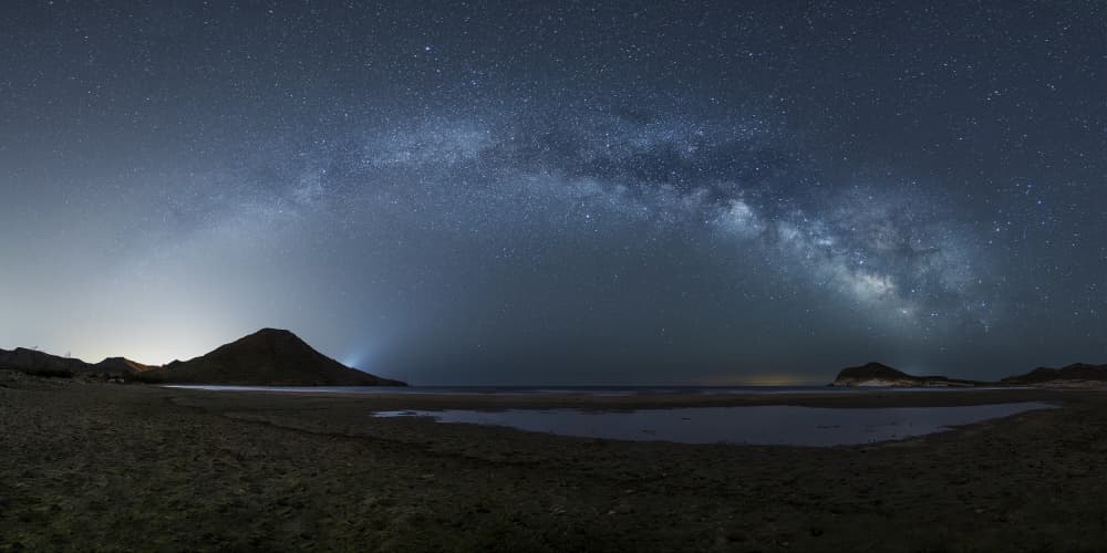 Milky Way Night Sky by Manuel Jose Guillen Abad — canvas wall art