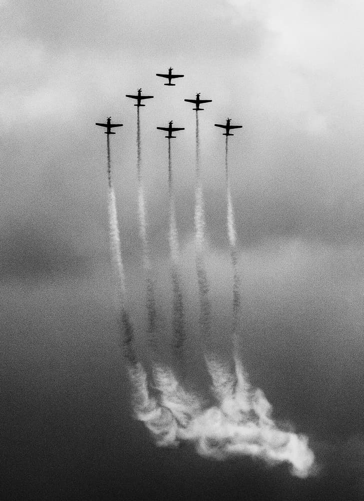 Formation Smoke Trails by Antonyus Bunjamin (Abe) — canvas wall art