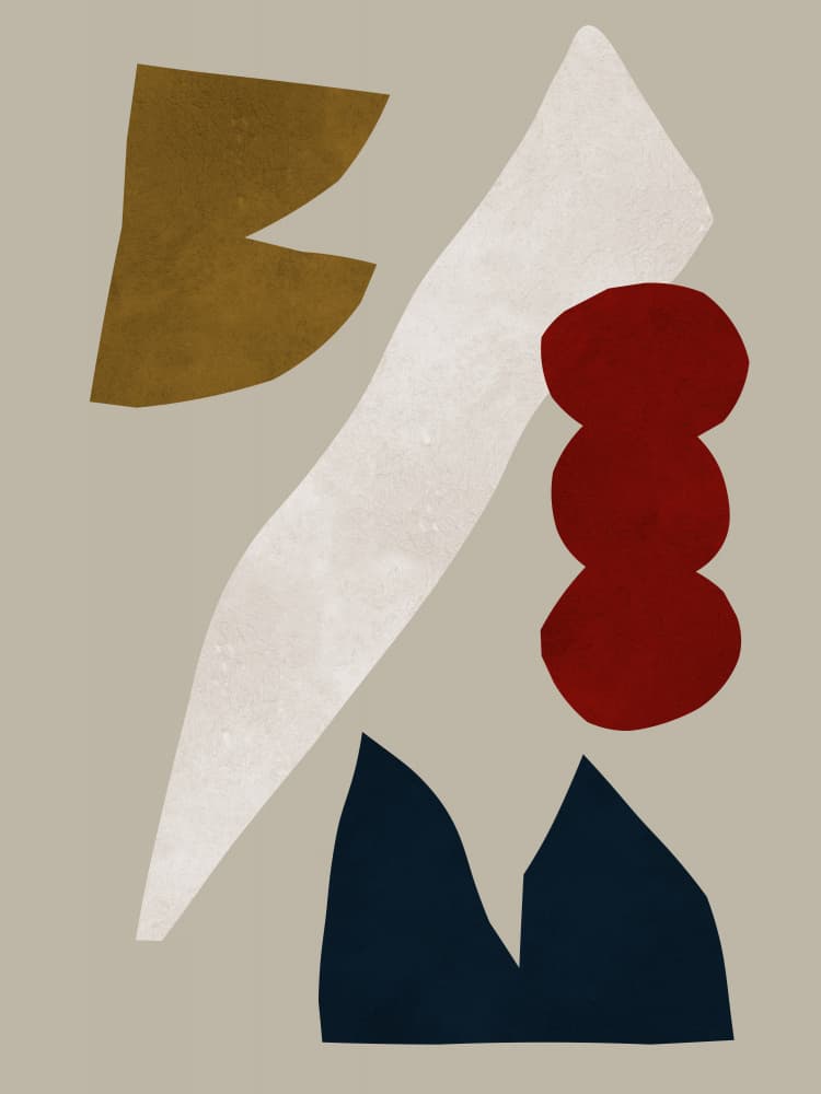 Modern Shapes Collage by Vitor Costa — canvas wall art