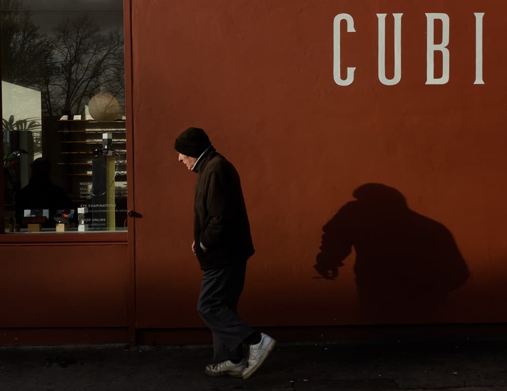 Man's Long Shadow by Lorenzo Grifantini — canvas wall art
