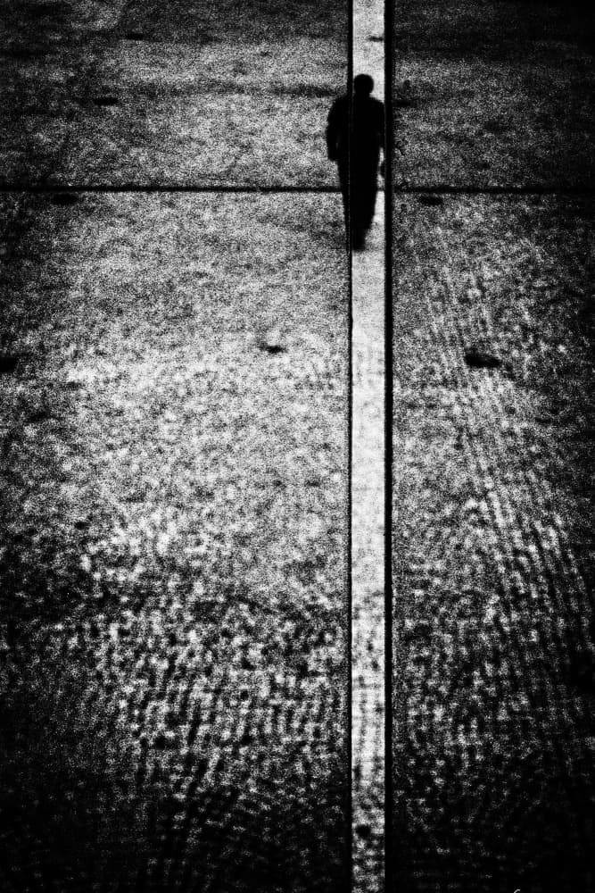 Lone Figure Walking by Paulo Abrantes — canvas wall art