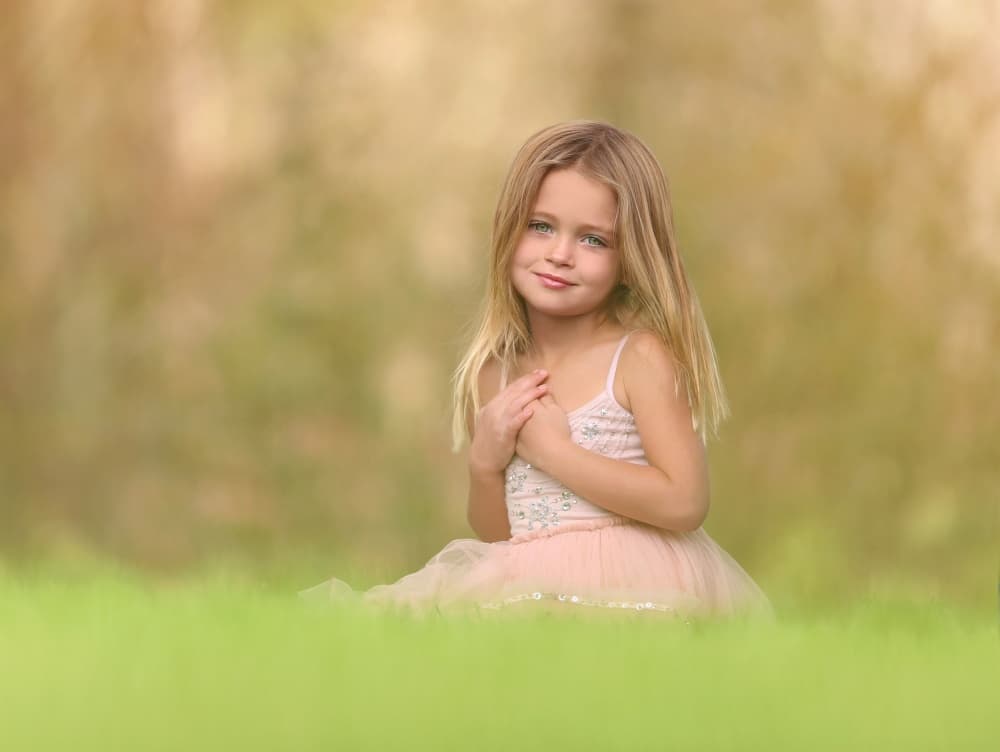 Little Girl's Serenity by Katie Andelman — canvas wall art