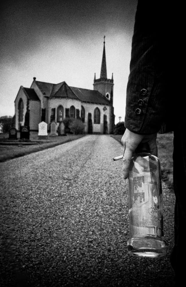 Church Path Struggle by Joe Conroy — canvas wall art