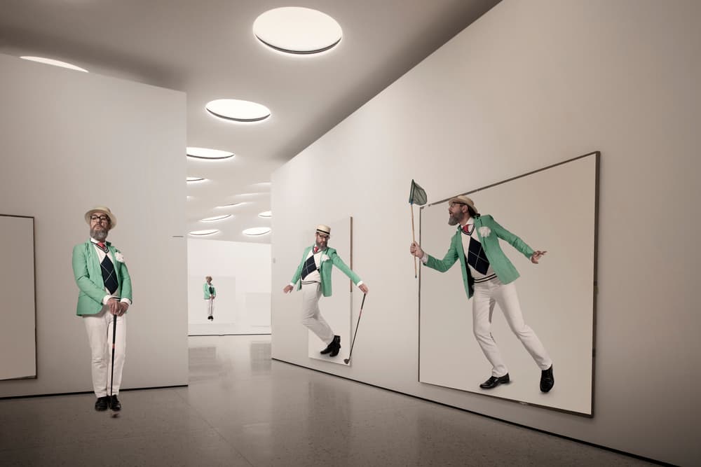 Elegant Man Art Illusion by Christine von Diepenbroek — canvas wall art