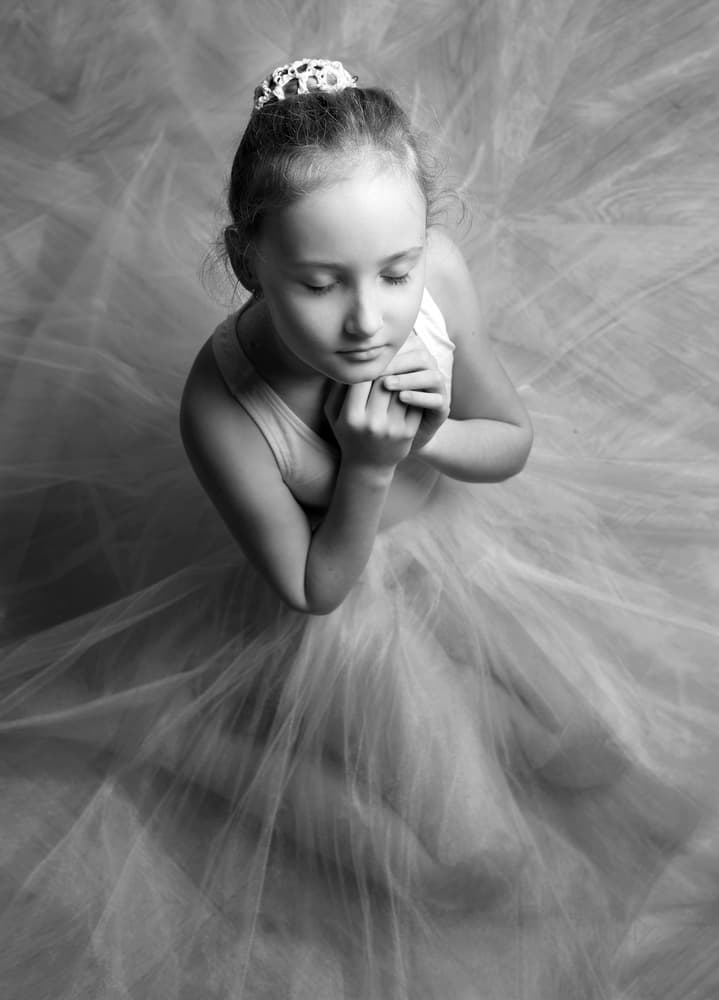 Dreamy Ballerina Portrait by Victoria Glinka — canvas wall art