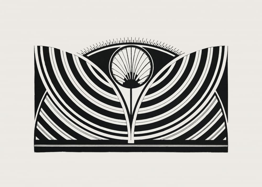 Stylized Floral Pattern by Samuel Jessurun — canvas wall art