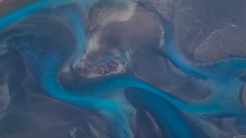 Braided Blue Waters by David Martin Castan — canvas wall art