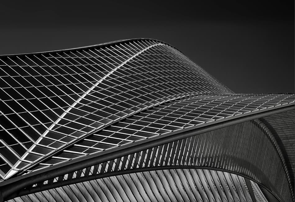 Sleek Geometric Architecture by Henk van Maastricht — canvas wall art