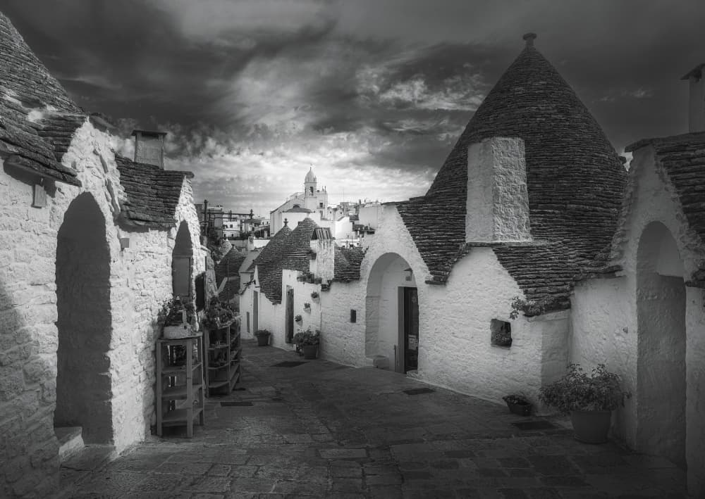 Alberobello Trulli Village by Eugenio Pastor Benjumeda — canvas wall art