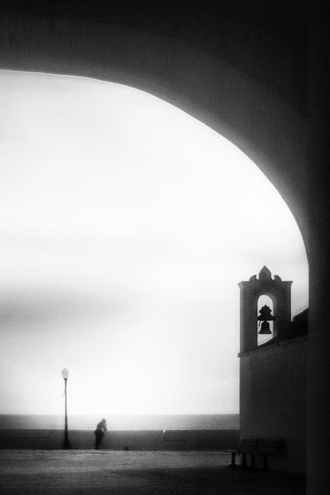 Seaside Bell Tower Arch by Laura Mexia — canvas wall art