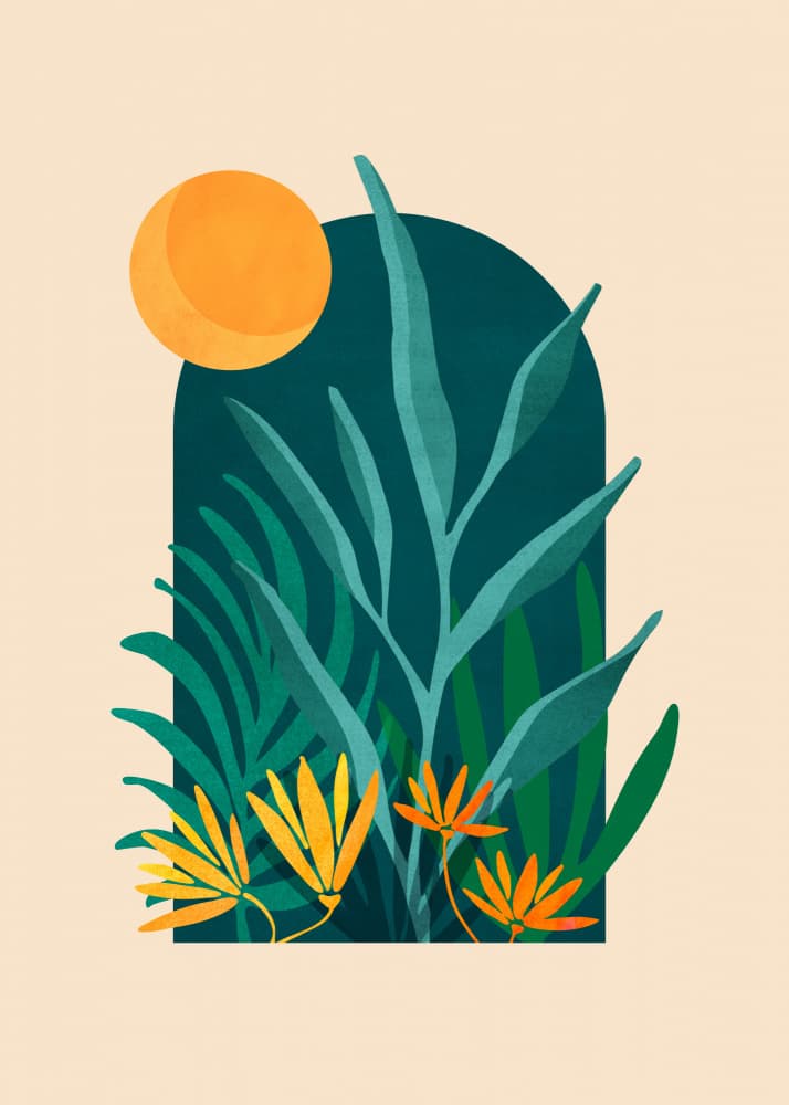 Lunas Mystic Garden by Kristian Gallagher — canvas wall art