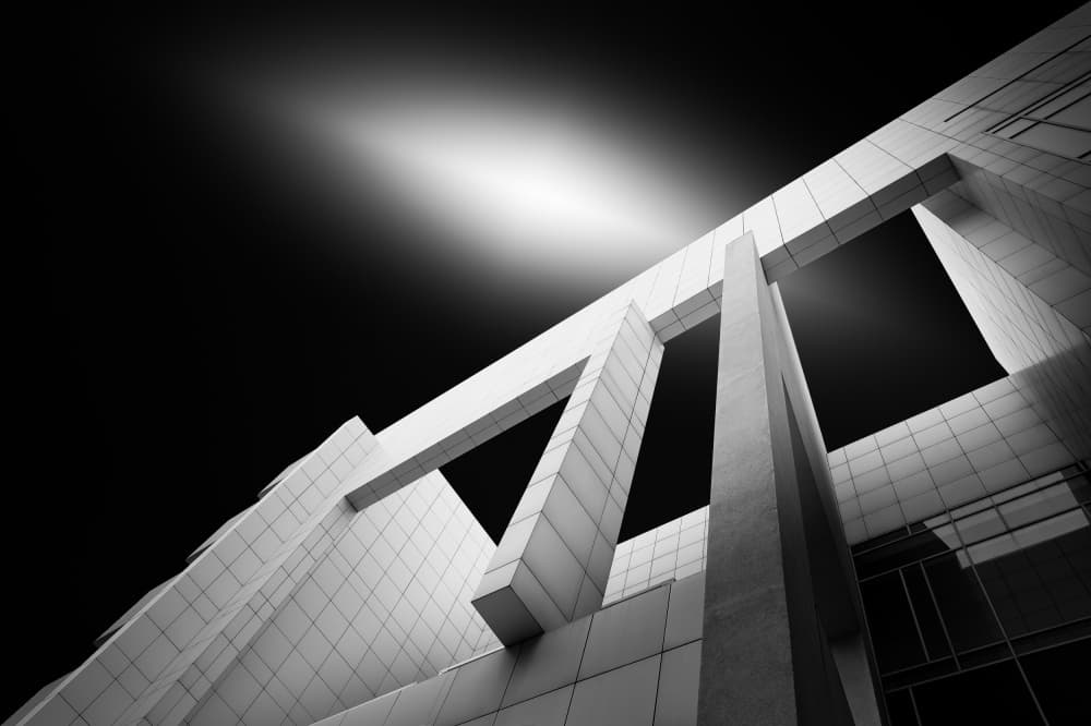 Modern Architectural Geometry by Eduardo Martín — canvas wall art