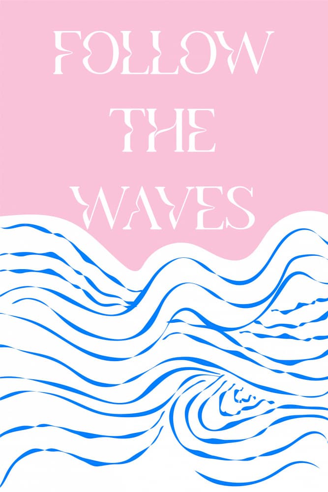 Followthewaves by Treechild — canvas wall art