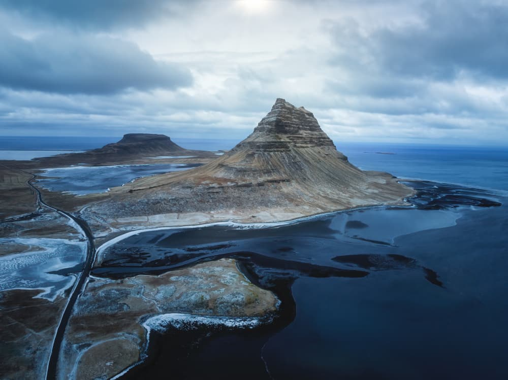 Kirkjufell Winter Coast by Yongnan Li (李永男) — canvas wall art
