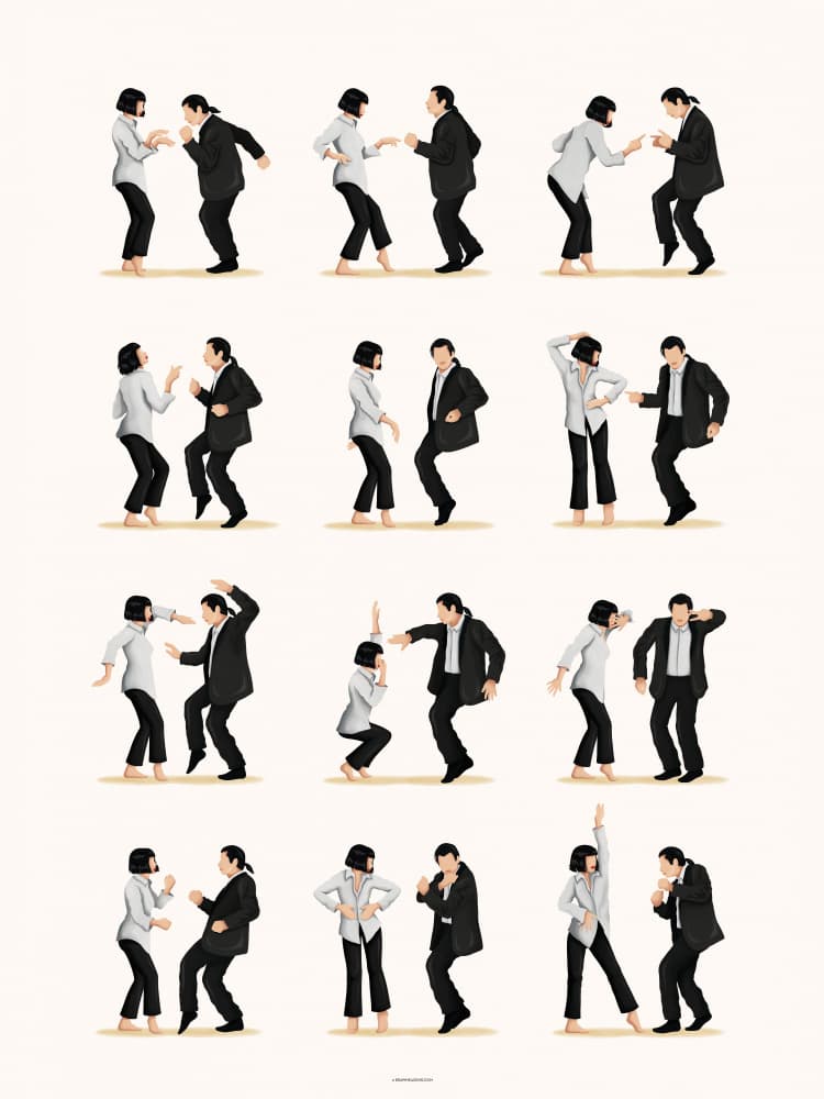 Dynamic Dance Moves by Nour Tohme — canvas wall art