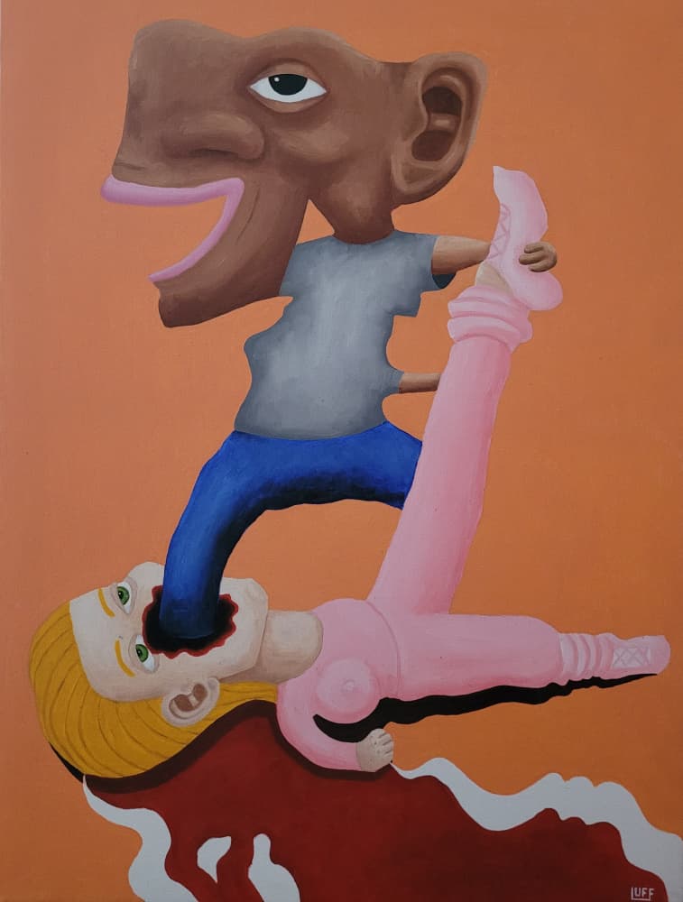 Bizarre Creature Feast by Sam Luff — canvas wall art