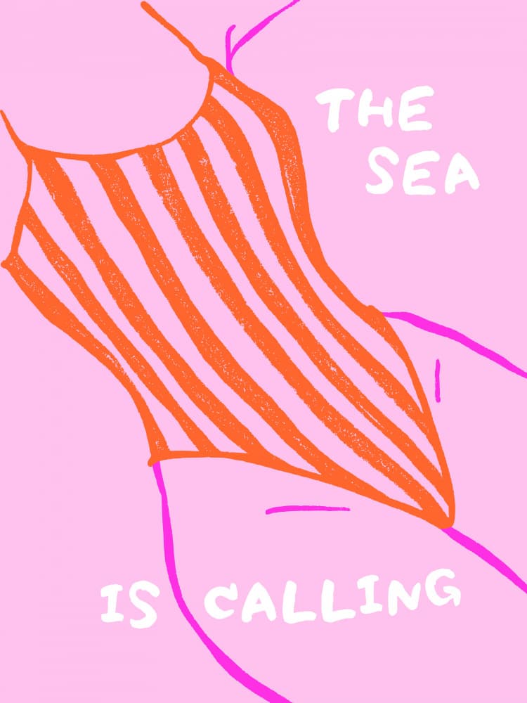 The Sea Is Calling by Ohkimiko — canvas wall art
