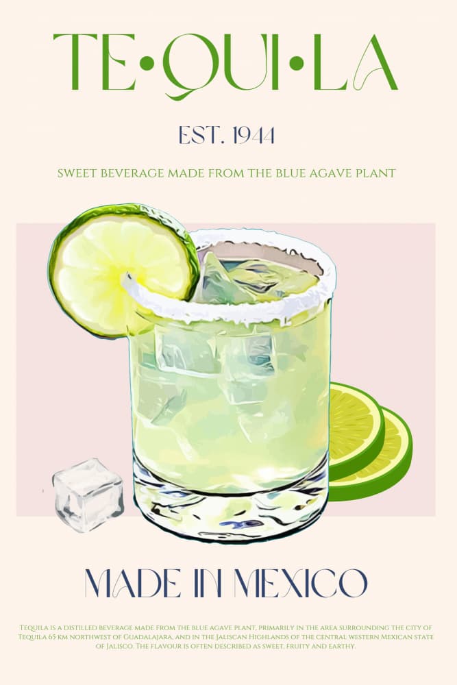 Classic Tequila Margarita by Nazma Khokhar — canvas wall art