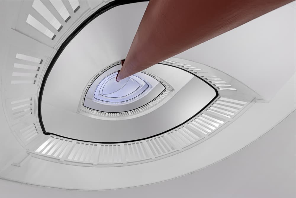 Modern Architectural Spiral by fotomarion — canvas wall art