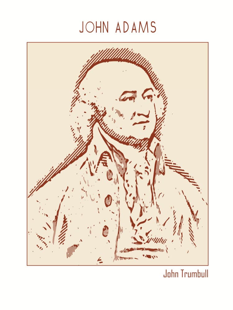 President John Adams by Doa Project — canvas wall art