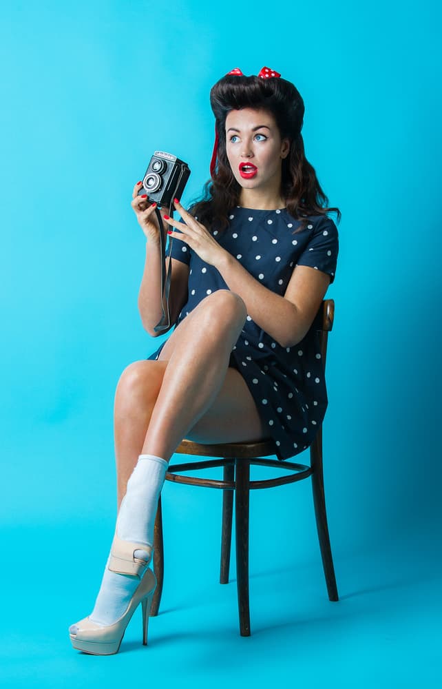 Surprised Pinup Style by Sergey Kokinskiy — canvas wall art
