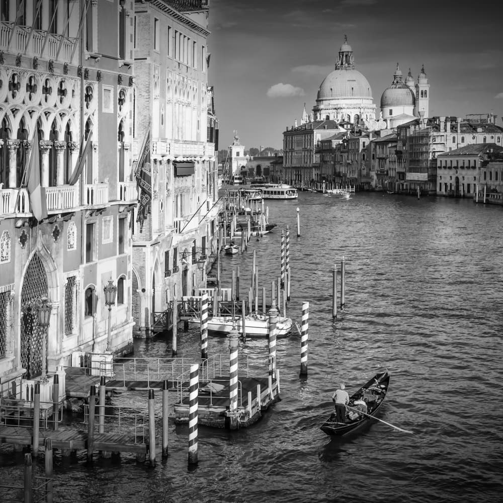 Venice Grand Canal Gondola by Melanie Viola — canvas wall art