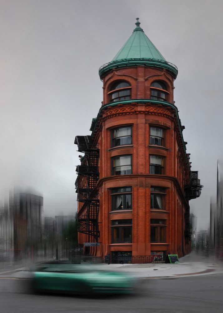 Flatiron Street Motion by Cicy Chen — canvas wall art
