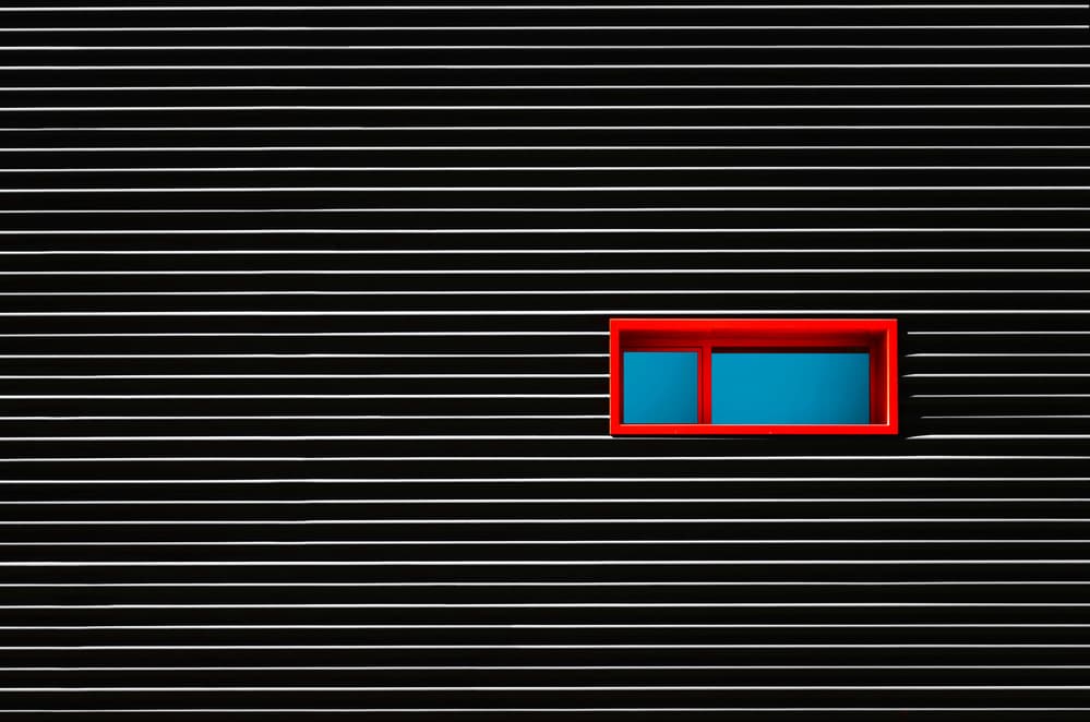 Modern Geometric Window by Alfonso Novillo — canvas wall art