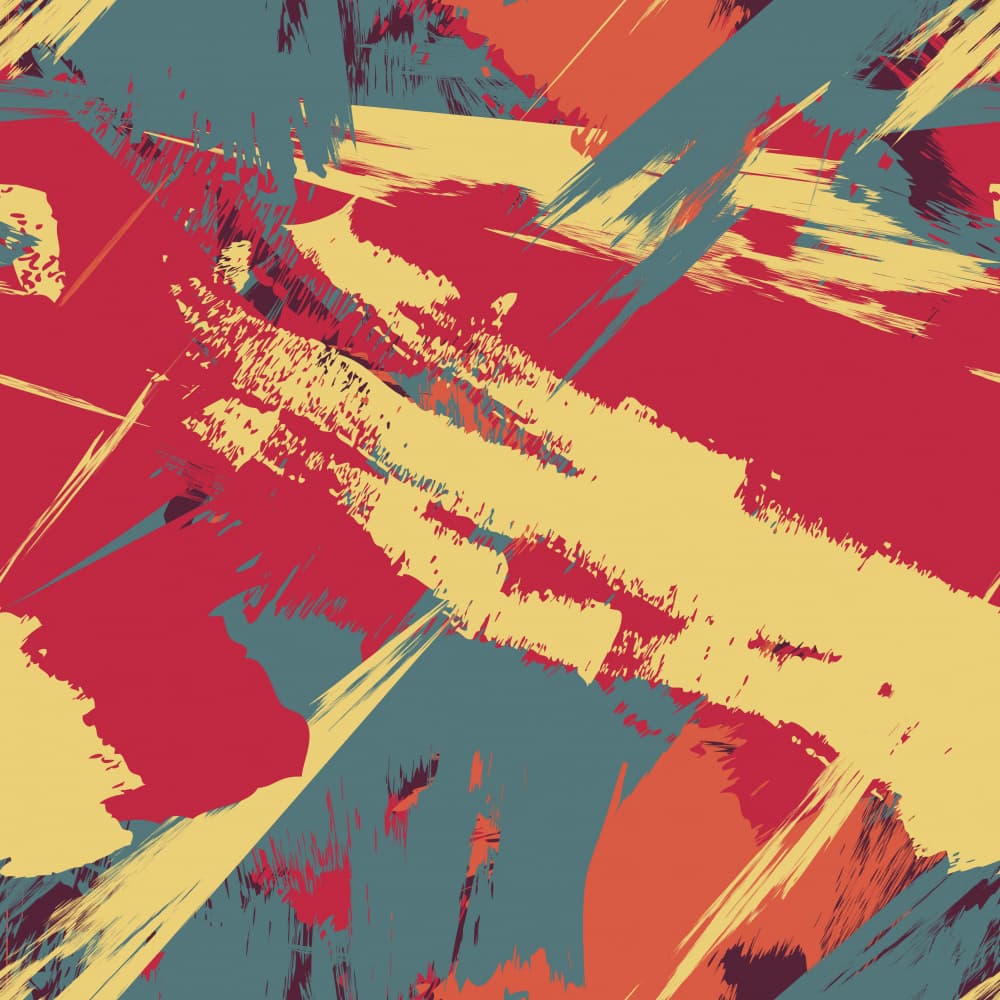 Vibrant Abstract Strokes by Marika Barsrsind — canvas wall art