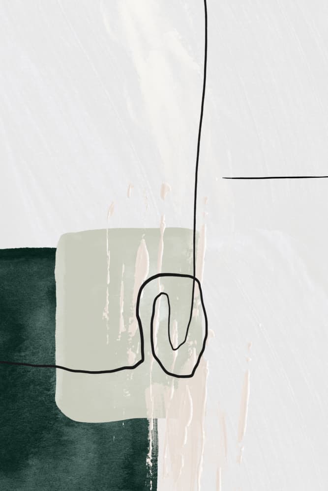 Modern Sage Abstract by Sally Ann Moss — canvas wall art