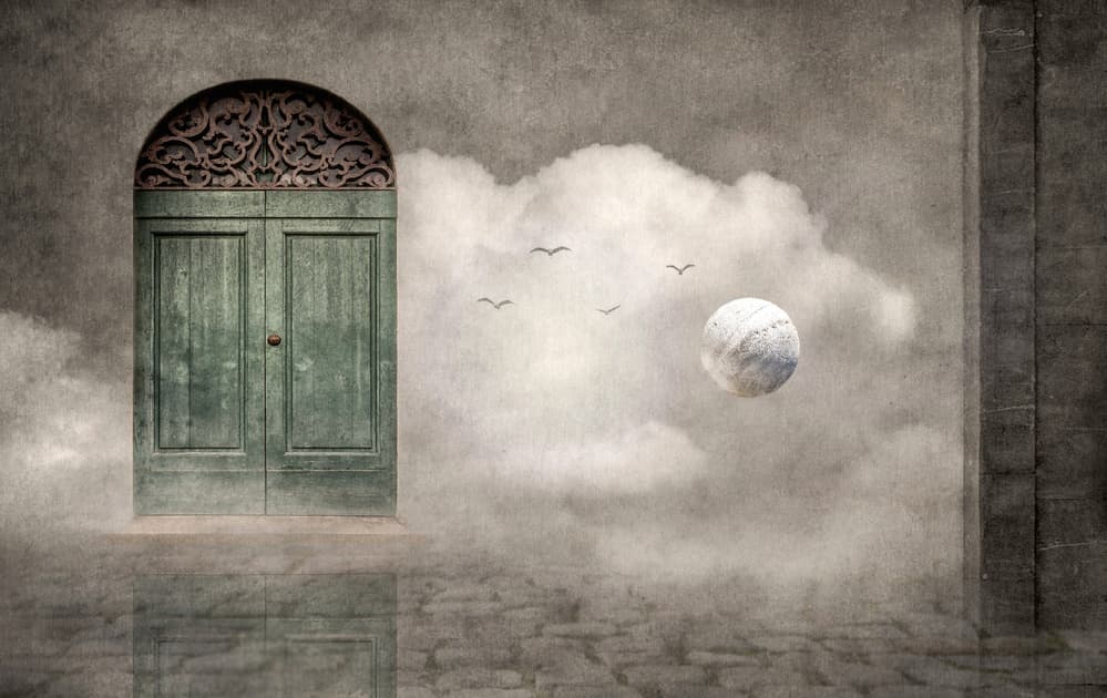 Green Door Dreamscape by Christian MARCEL — canvas wall art