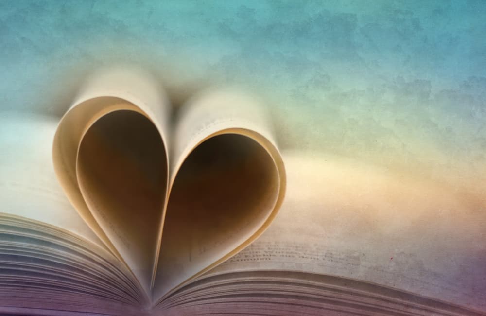 Heart Shaped Book Pages by Marcus Hennen — canvas wall art