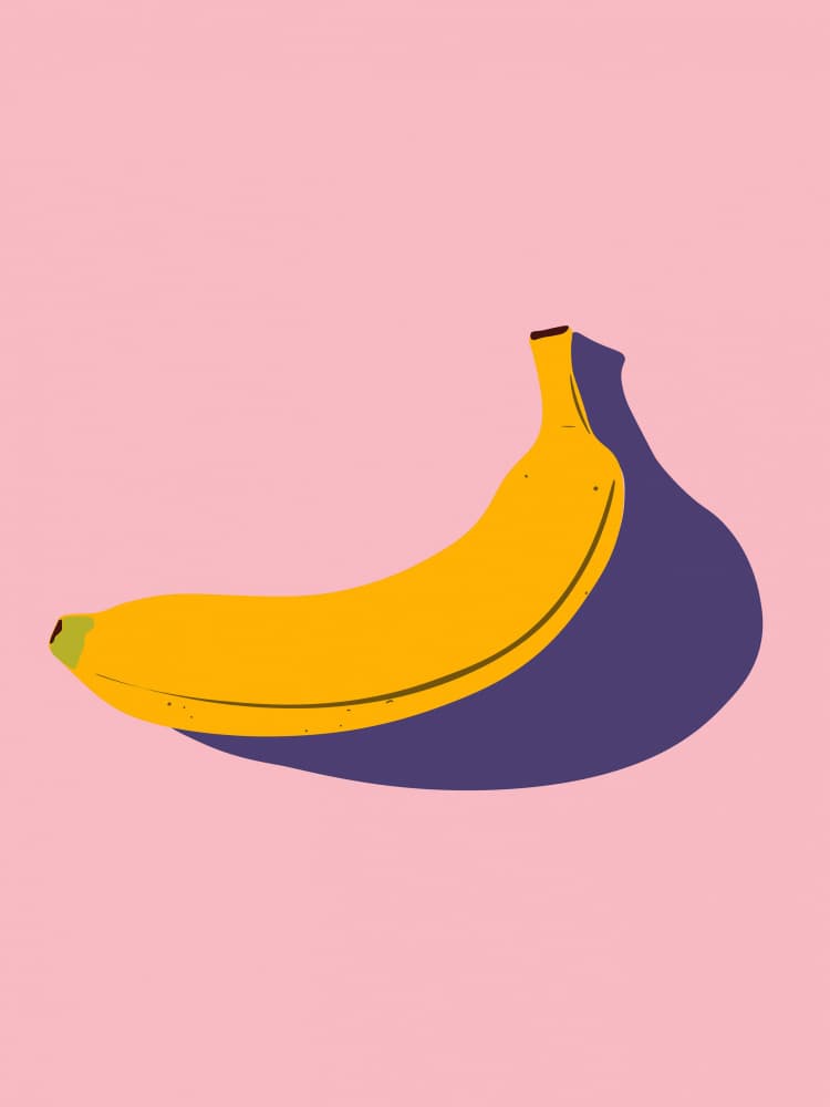 Vibrant Banana Pop by Elizabeth C — canvas wall art