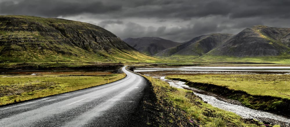 Winding Mountain Road by Eric Mattheyses — canvas wall art