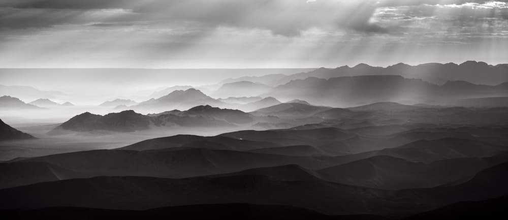 Desert Mountain Layers by Richard Guijt — canvas wall art