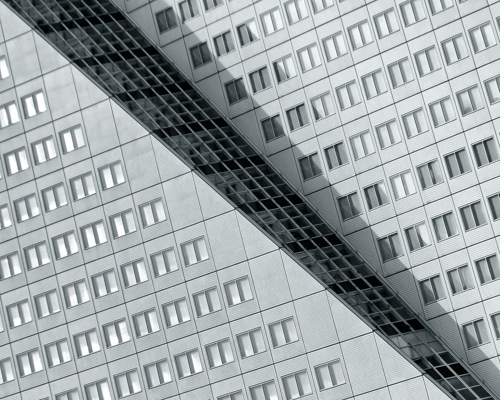 Modern Geometric Facade by Henk van Maastricht — canvas wall art