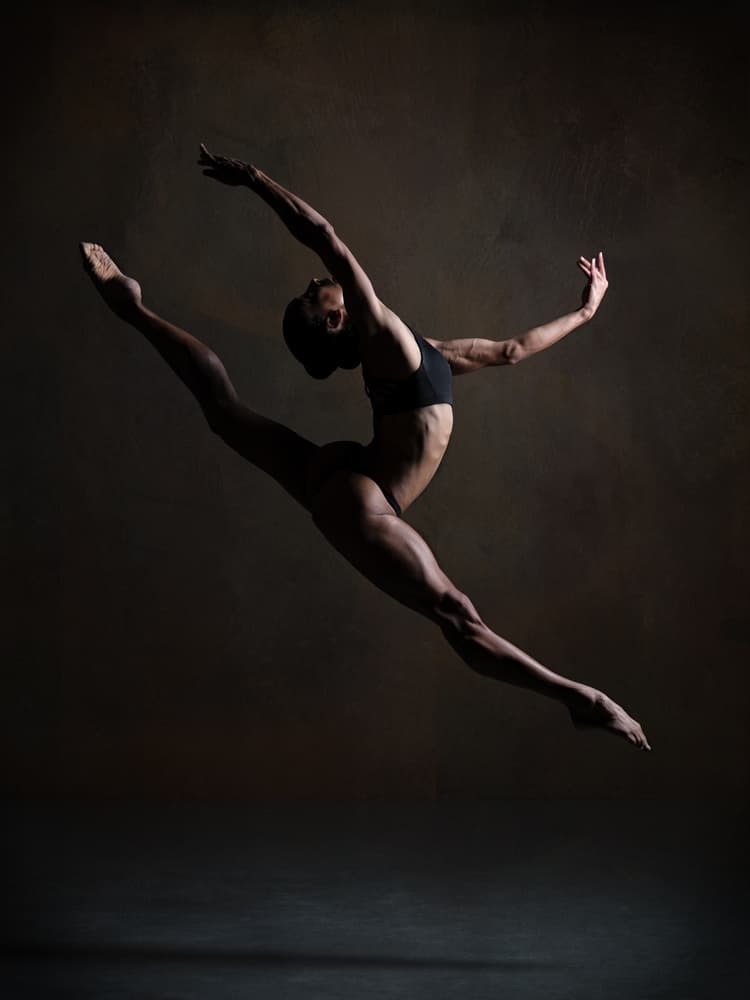 Dynamic Dance Leap by Luc Stalmans — canvas wall art