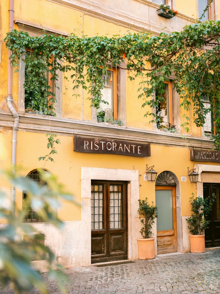 Ristorante Trastevere Rome by Raisa Zwart — canvas wall art