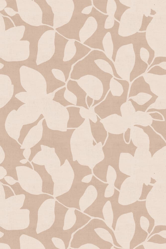 Beige Floral Pattern by Lovorka Pavic — canvas wall art