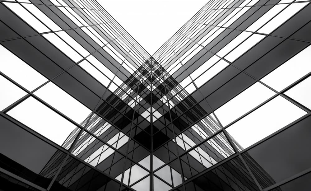 Modern Glass Reflections by Gerard Jonkman — canvas wall art