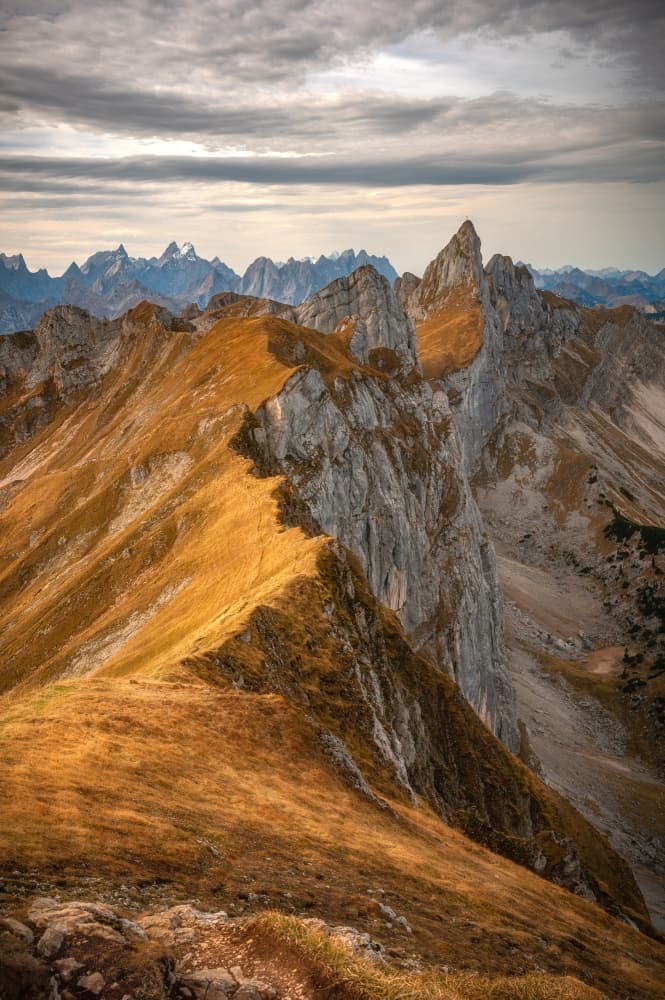 Golden Alpine Ridge by Anastasios Gialopoulos — canvas wall art