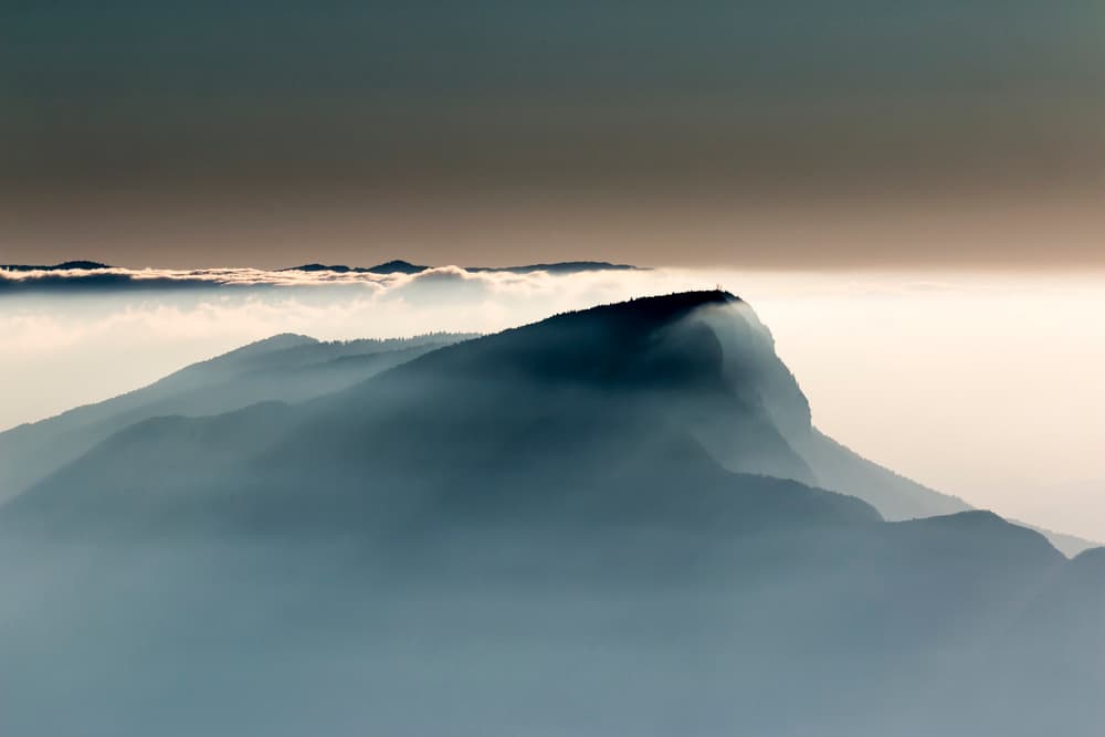 Misty Mountain Peaks