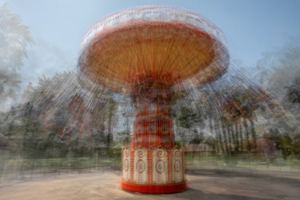 Dreamy Park Motion by Fiorenzo Carozzi — canvas wall art