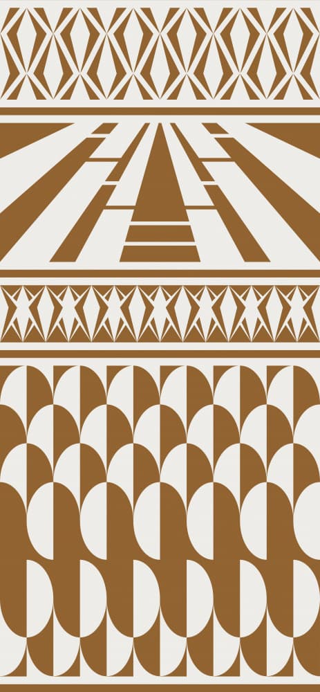Retro Geometric Perspective by Annick — canvas wall art