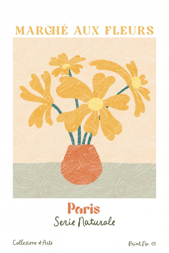 Paris Flower Market by Treechild — canvas wall art