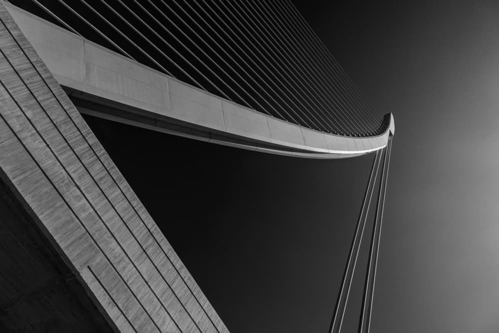Minimalist Bridge Lines by Franco Tessarolo — canvas wall art