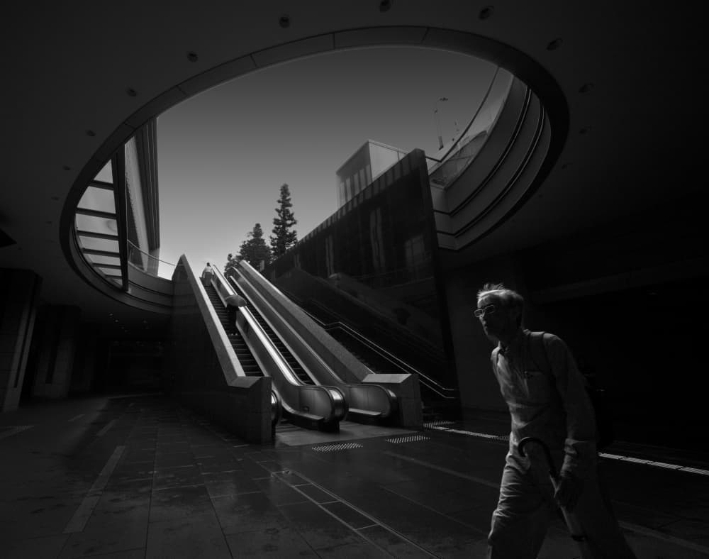 Old Man City Passage by Yasuhiro Takachi — canvas wall art