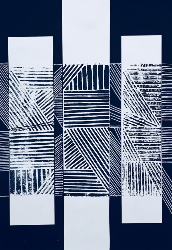 Dynamic Geometric Pattern by kellymariesmith — canvas wall art