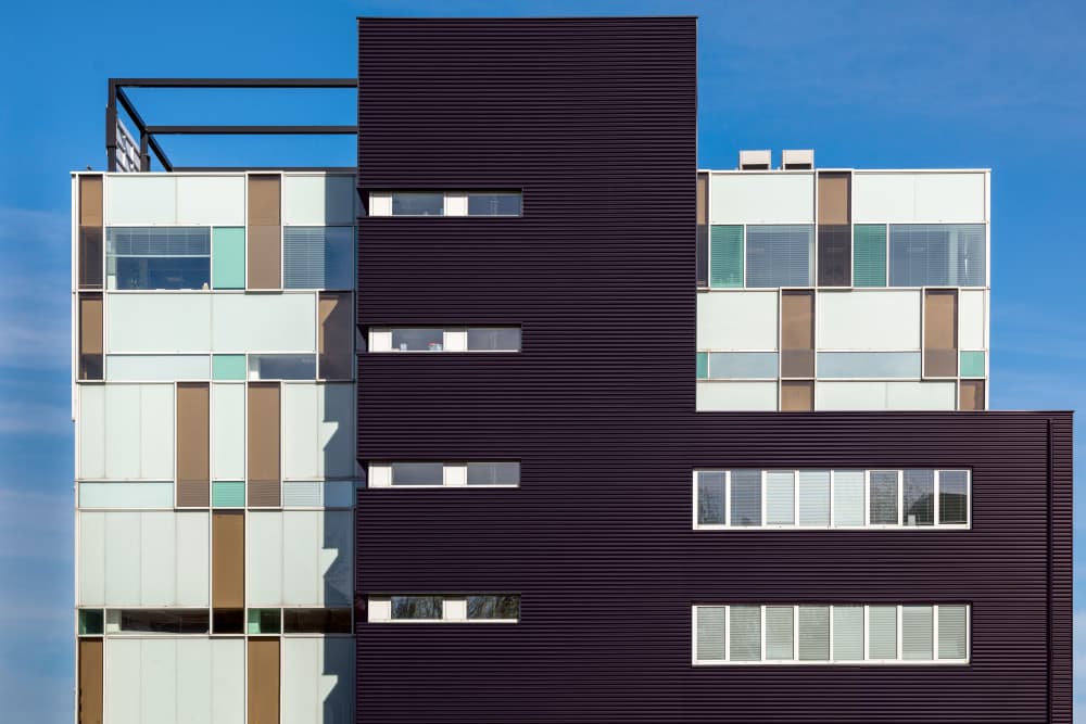 Modern Geometric Facade by Theo Luycx — canvas wall art
