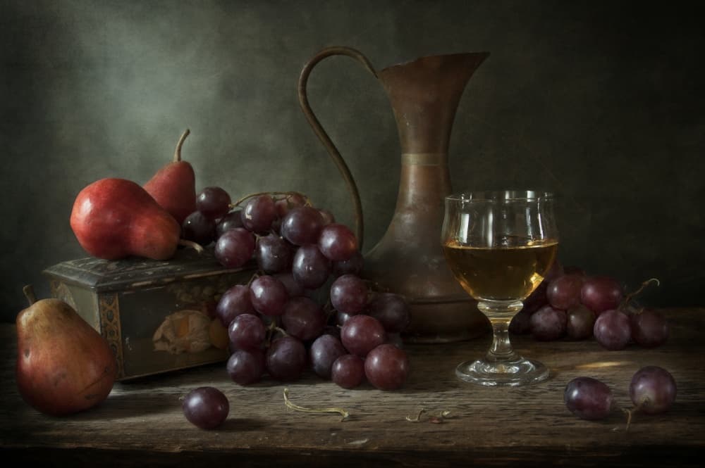 Autumn Still Life Table by Eleonora Grigorjeva — canvas wall art